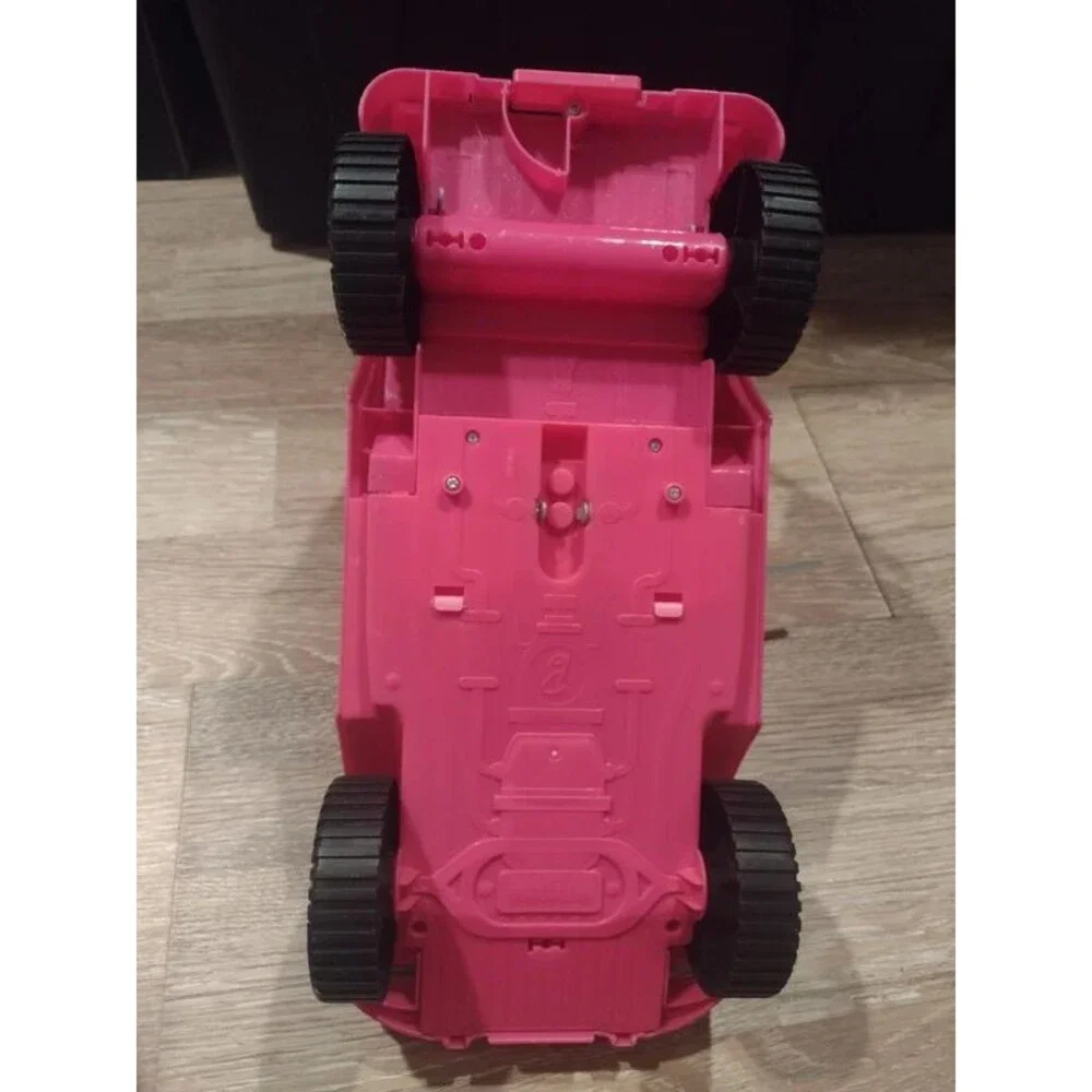 Barbie Pink cruiser vehicle in good condition with minor play wear